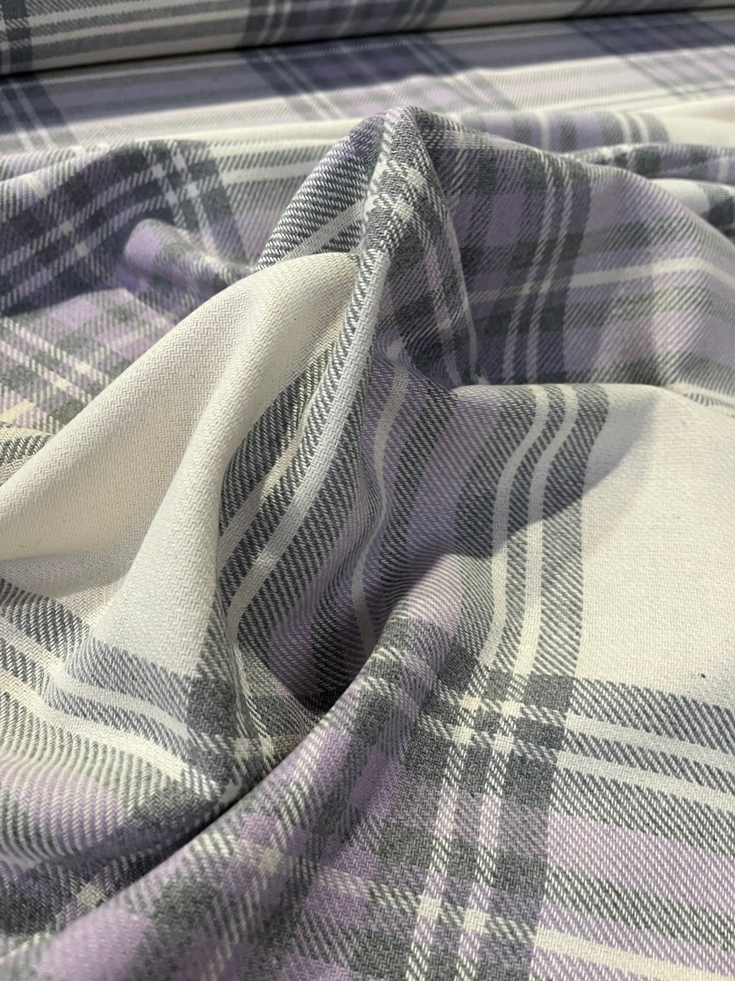 MICHA 020 cotton heavy check lilac