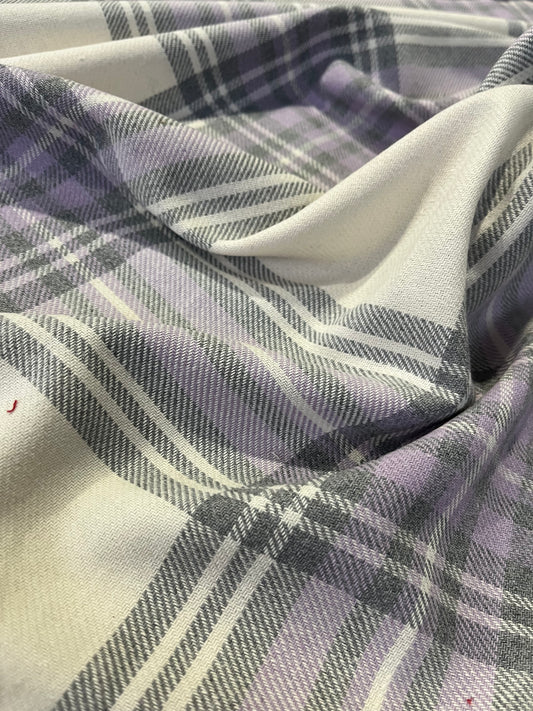 MICHA 020 cotton heavy check lilac