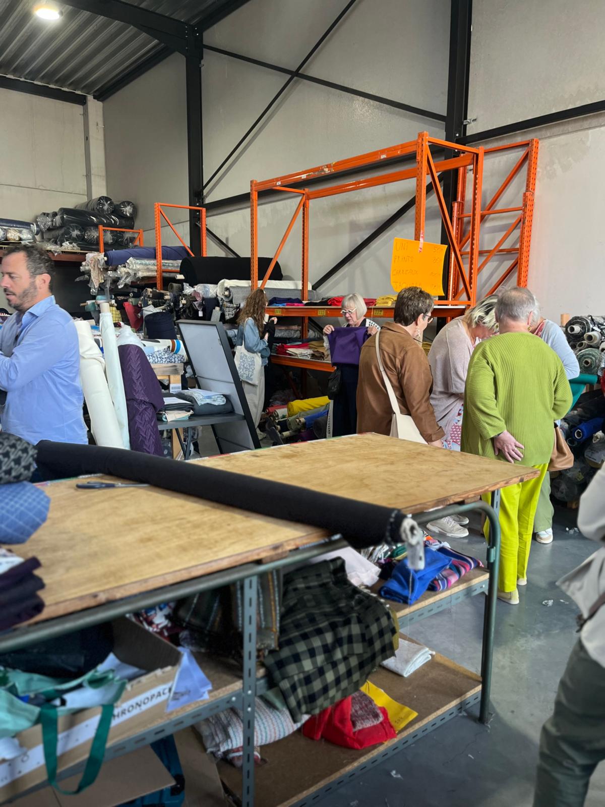 GROUP APPOINTMENT AT WASTED FABRICS WAREHOUSE