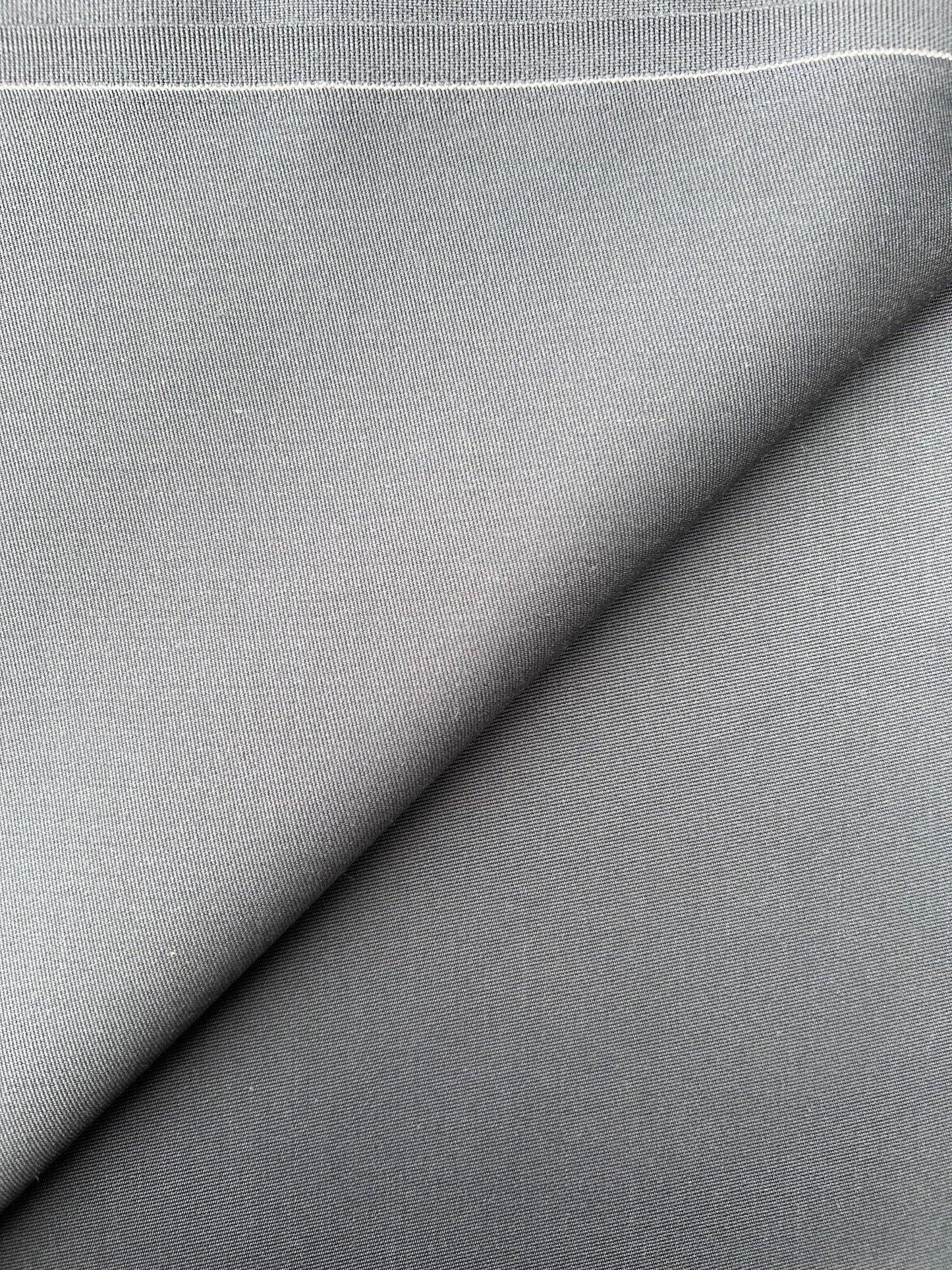 PREM10049 compact twill wool polyester dark grey Loro Piana