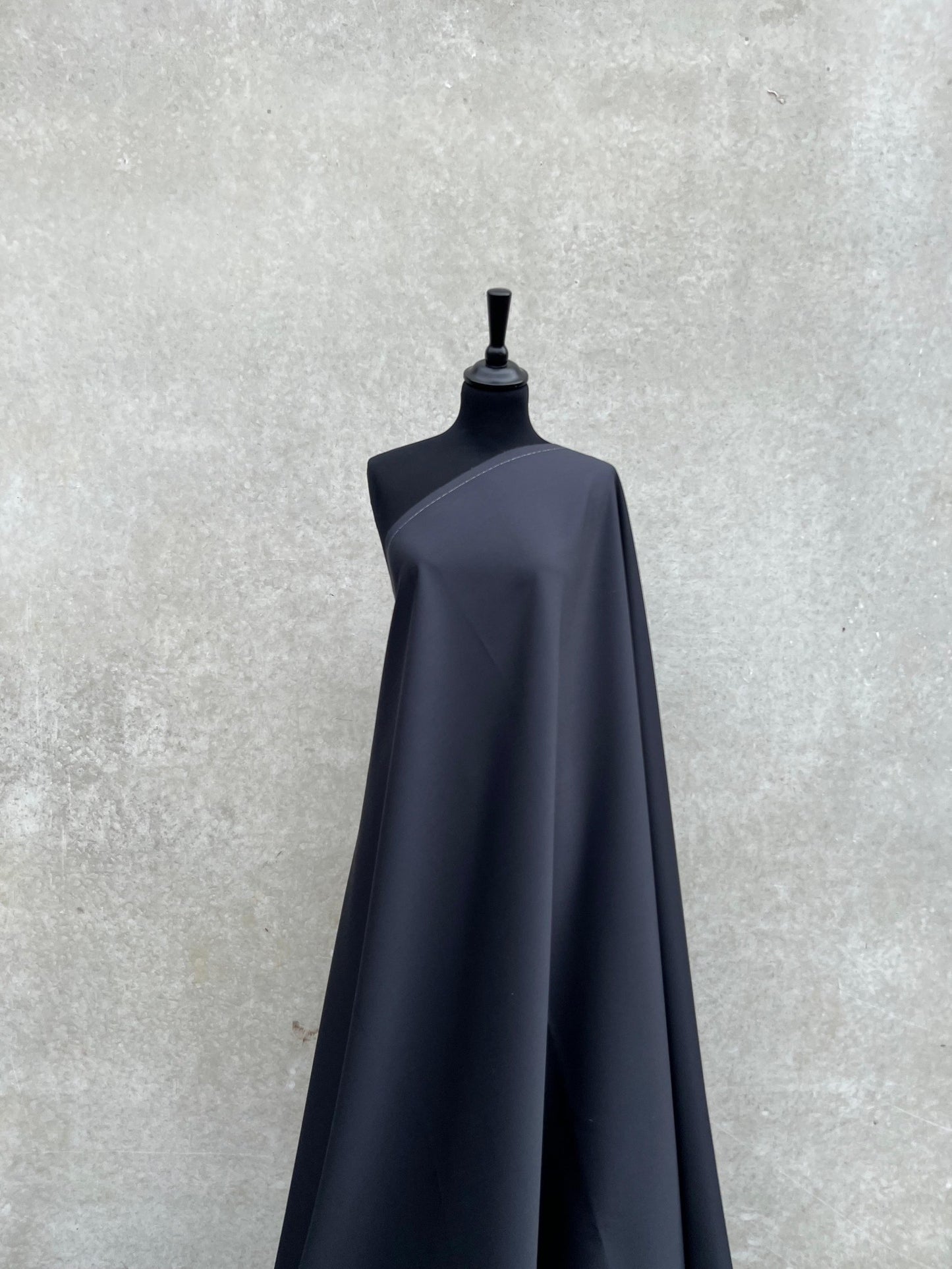 PREM10049 compact twill wool polyester dark grey Loro Piana