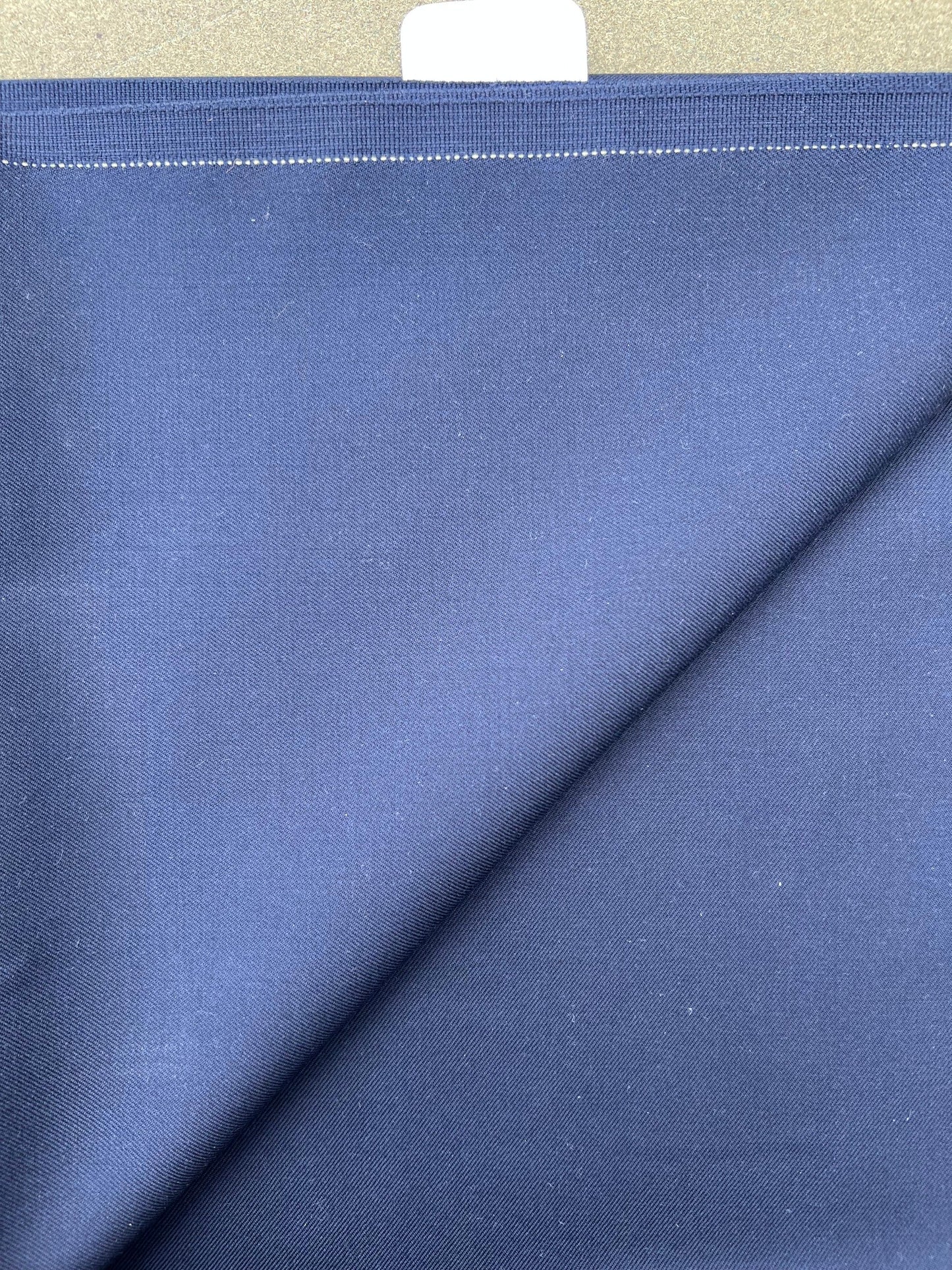 PREM10051 twill wool polyester navy Loro Piana