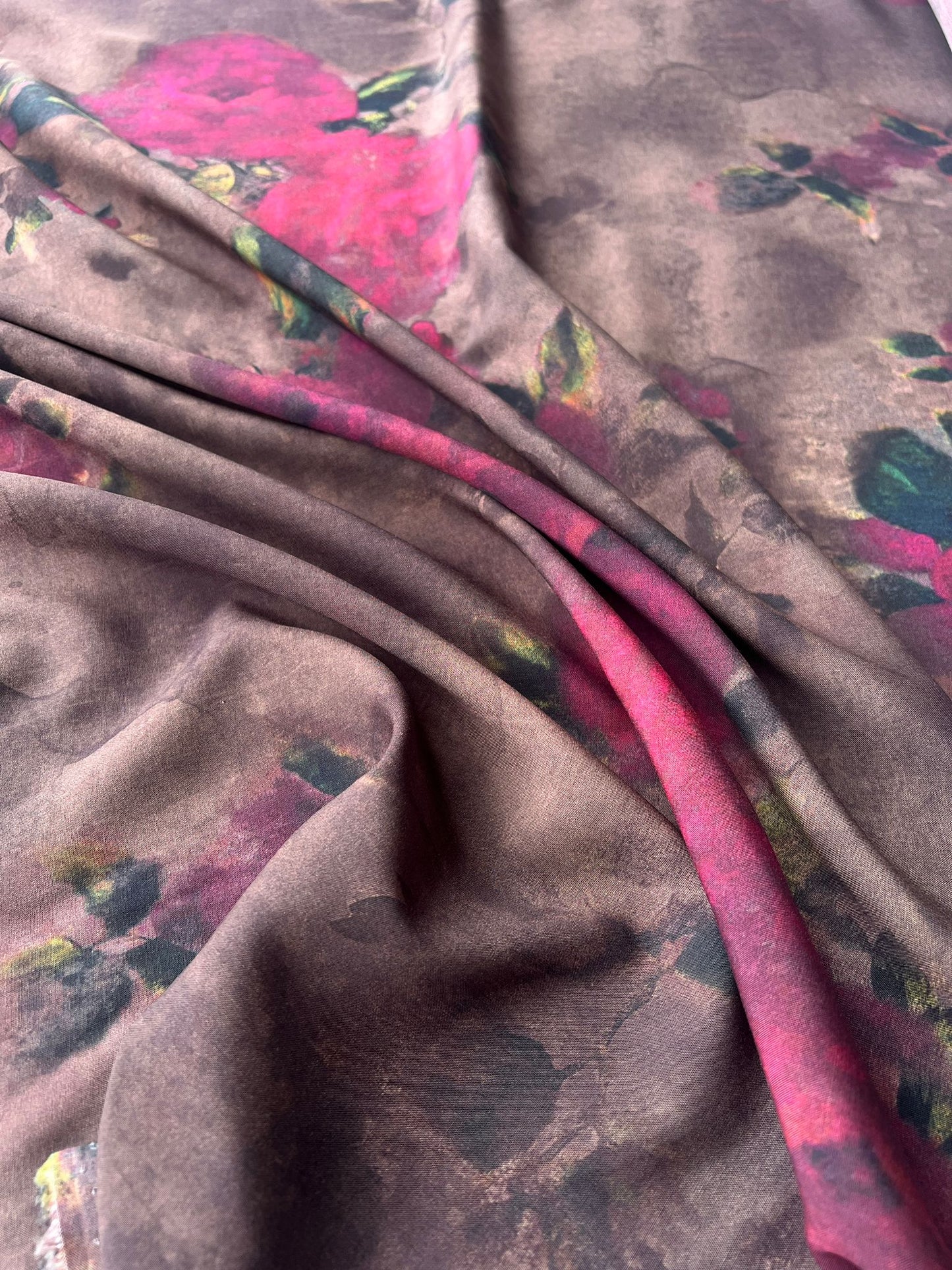 LULU 005 Viscose Abstract Floral Print