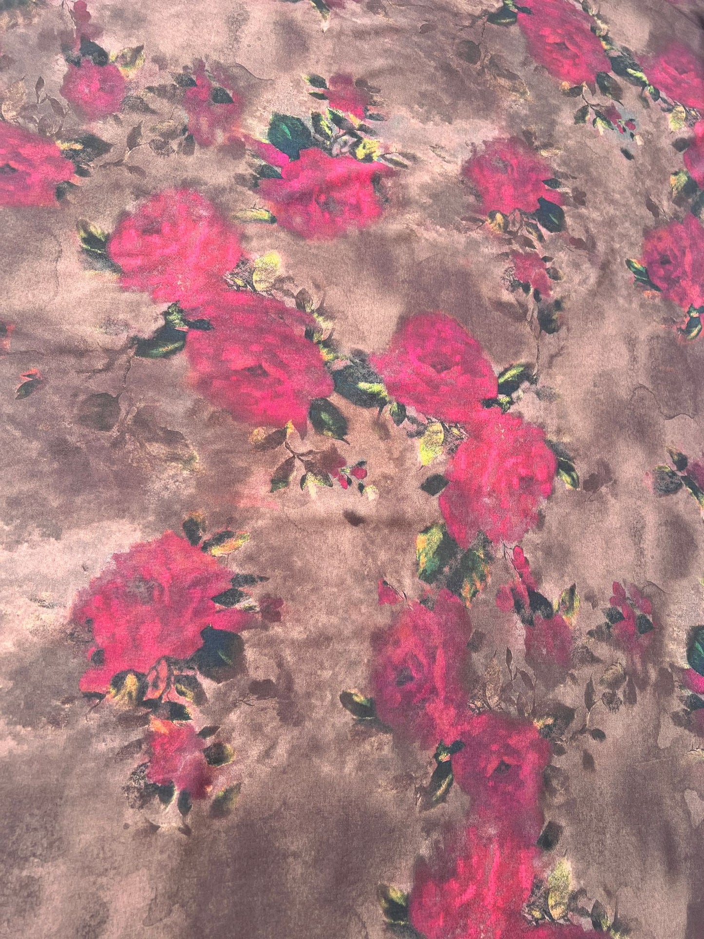 LULU 005 Viscose Abstract Floral Print