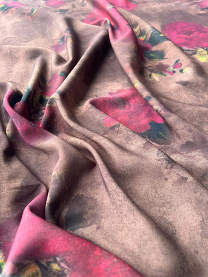 LULU 005 Viscose Abstract Floral Print