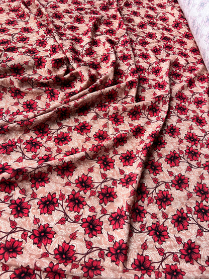 LULU 002 Cotton Woven Floral Print