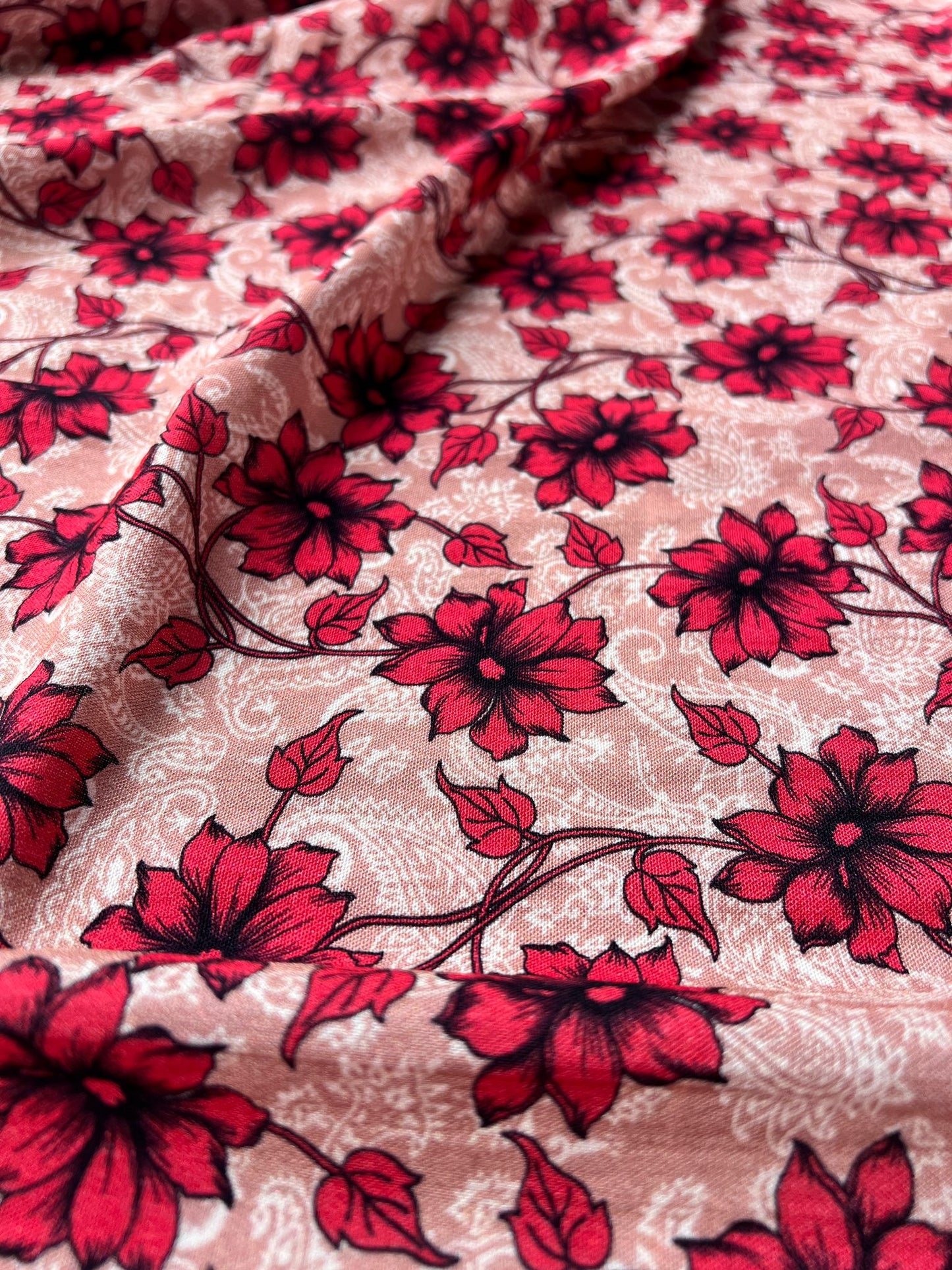 LULU 002 Cotton Woven Floral Print