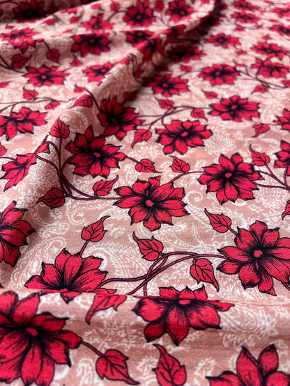 LULU 002 Cotton Woven Floral Print