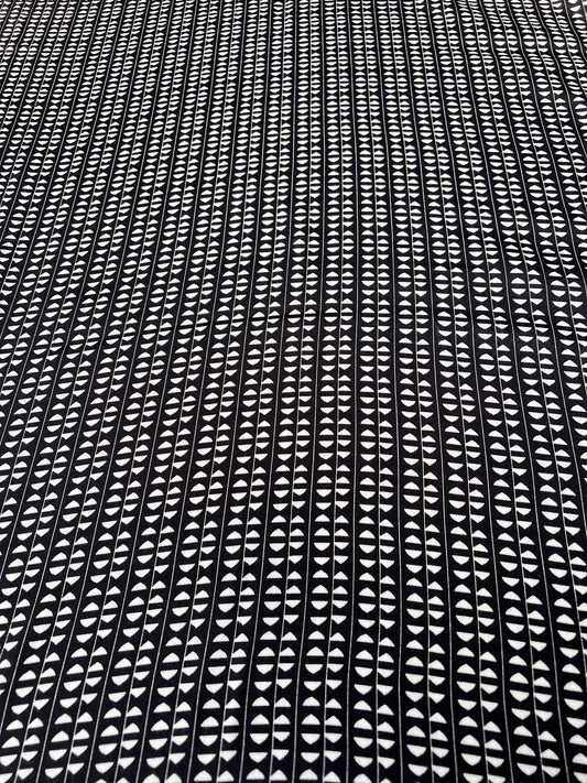 LULU 015 Viscose Twill Geo Half Moon Print
