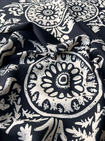 LULU 019 Viscose Medallion Print