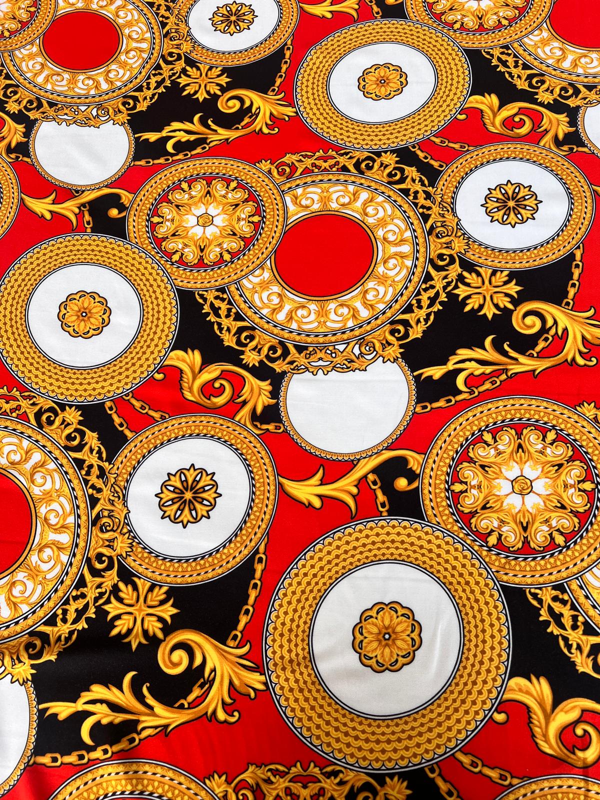 LULU 020 Viscose Baroque Chain Print
