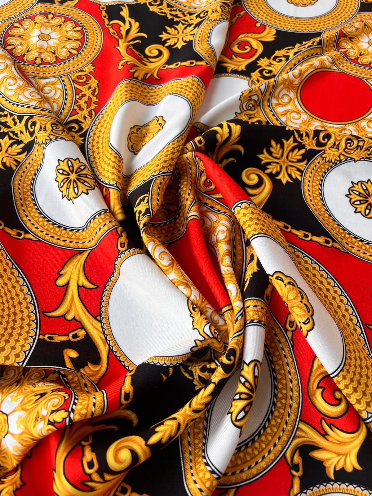 LULU 020 Viscose Baroque Chain Print