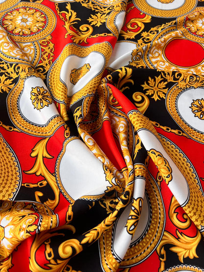 LULU 020 Viscose Baroque Chain Print