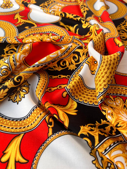 LULU 020 Viscose Baroque Chain Print