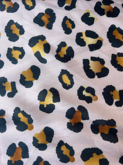 LULU 024 Viscose Satin Leopard Print
