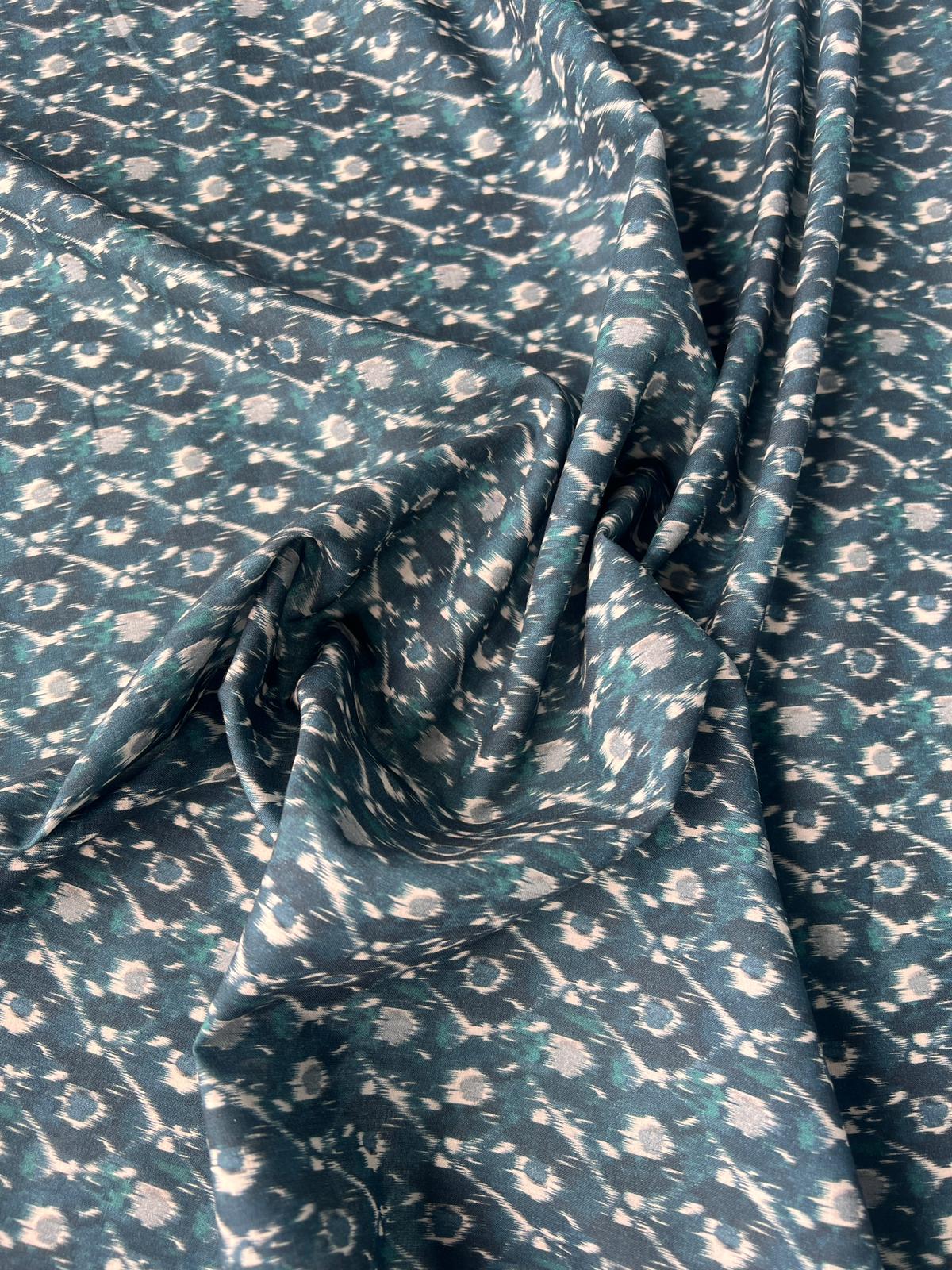 LULU 023 Cotton Voile Tie dye Ikat Print