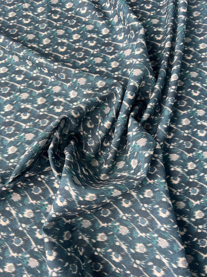LULU 023 Cotton Voile Tie dye Ikat Print