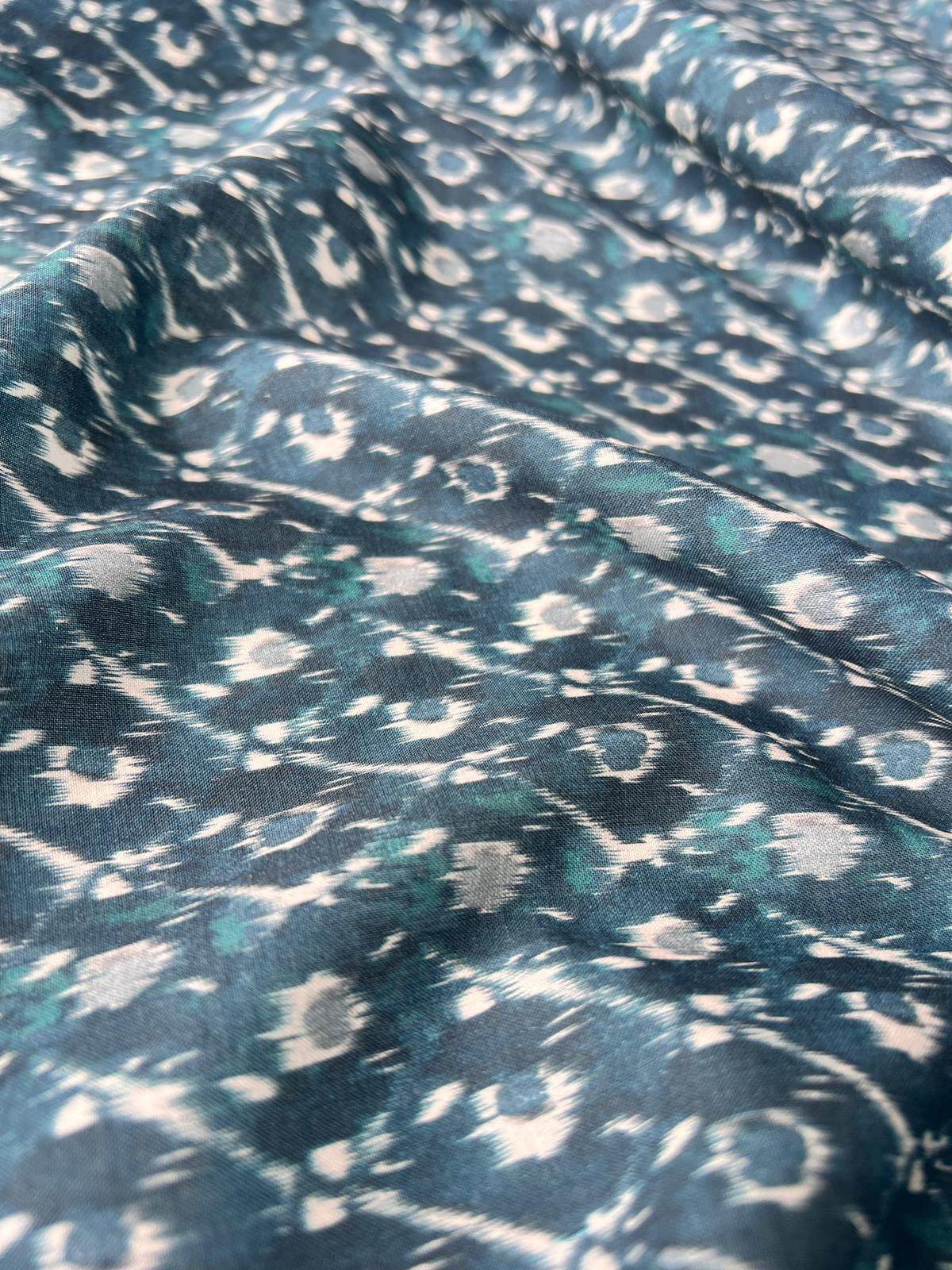 LULU 023 Cotton Voile Tie dye Ikat Print