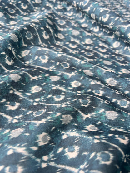 LULU 023 Cotton Voile Tie dye Ikat Print