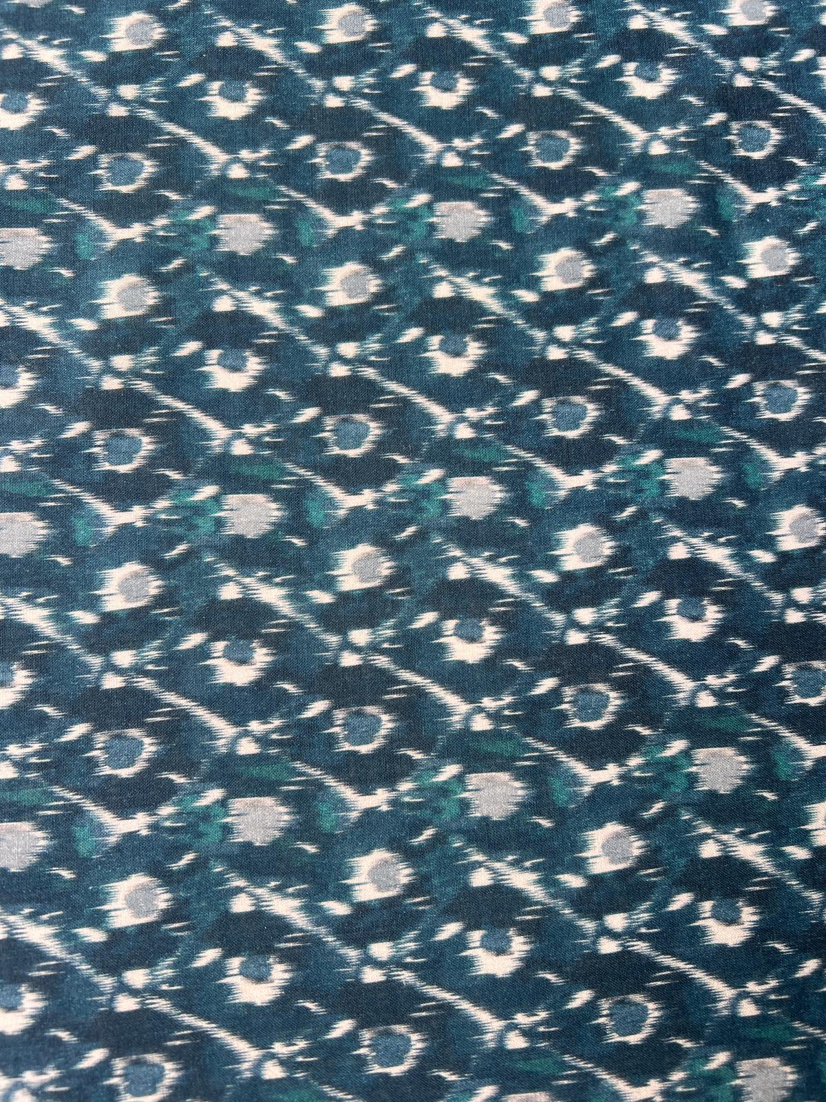 LULU 023 Cotton Voile Tie dye Ikat Print