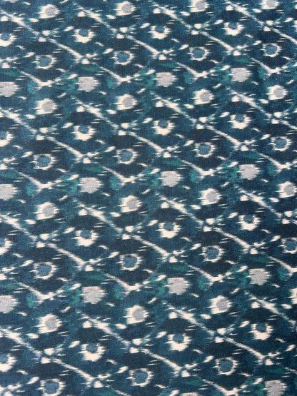 LULU 023 Cotton Voile Tie dye Ikat Print