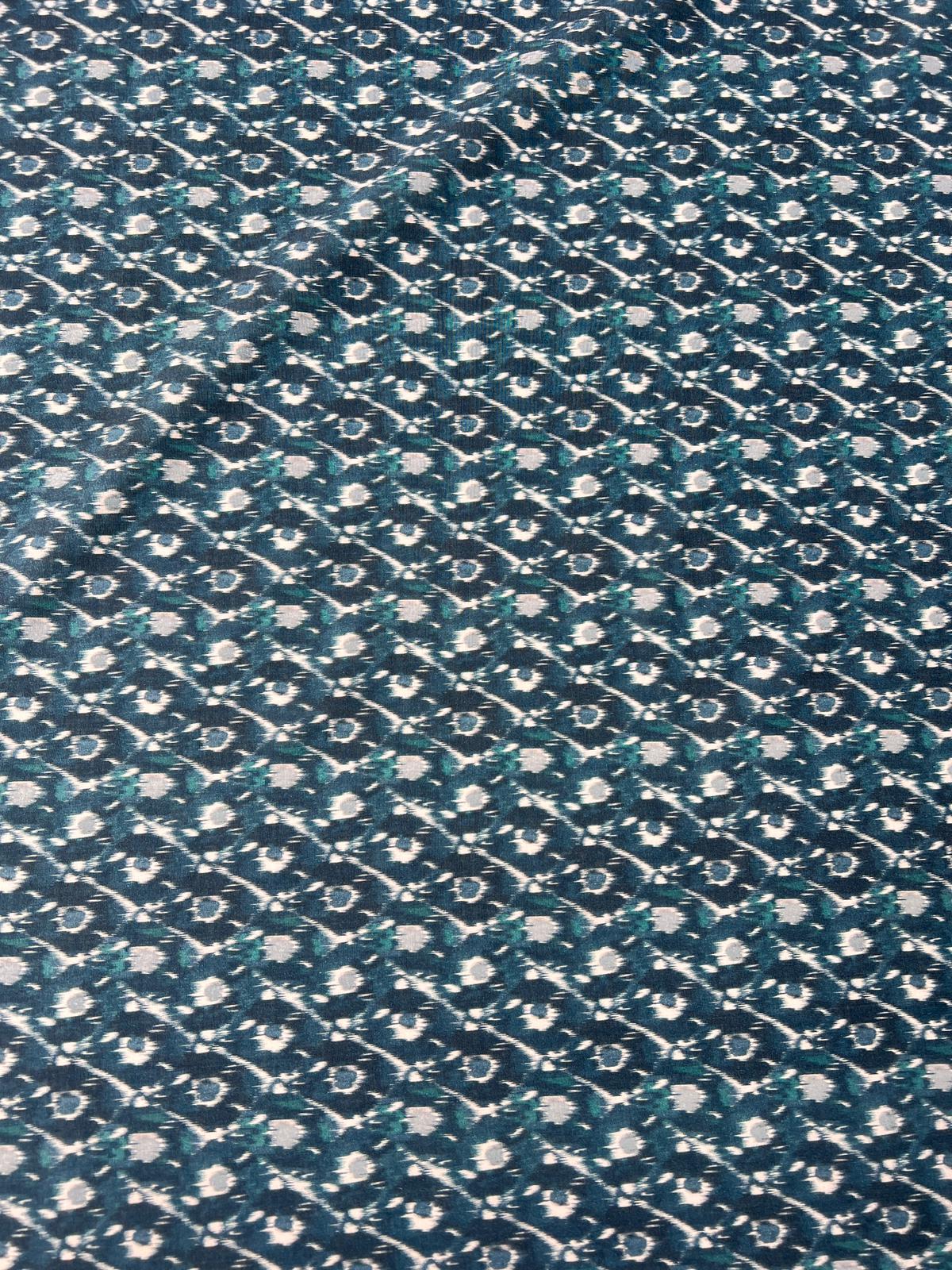 LULU 023 Cotton Voile Tie dye Ikat Print