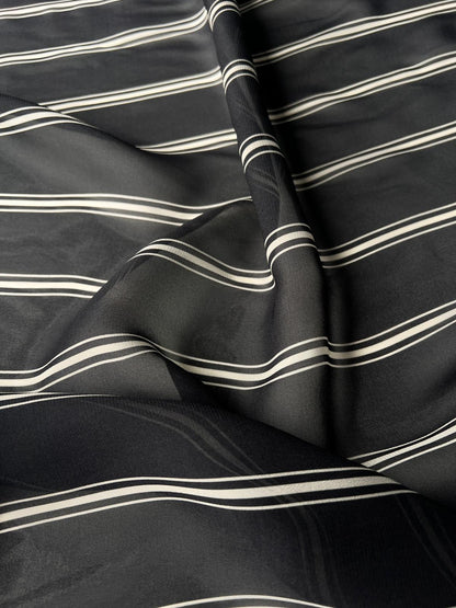 LULU 025 Viscose Chiffon Stripe Print
