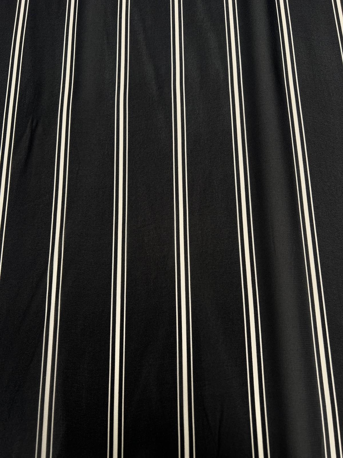 LULU 025 Viscose Chiffon Stripe Print