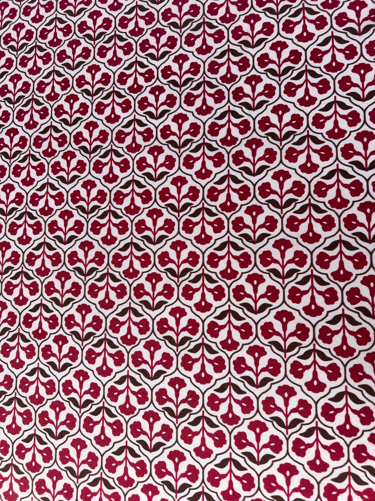 LULU 027 Cotton Stretch Poplin Medallion Print