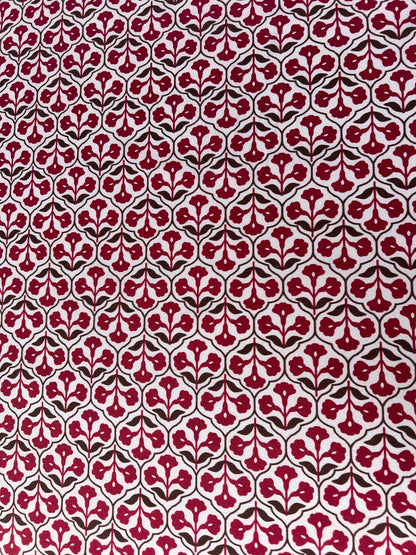 LULU 027 Cotton Stretch Poplin Medallion Print