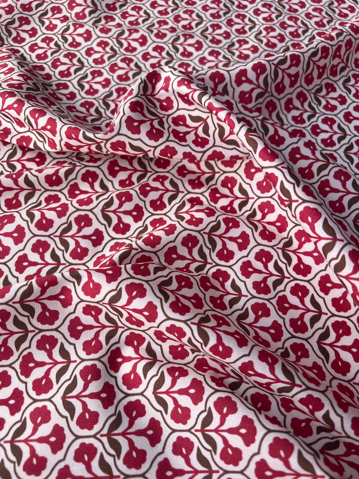 LULU 027 Cotton Stretch Poplin Medallion Print