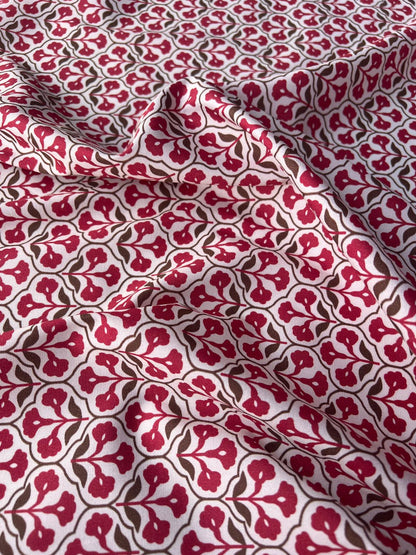 LULU 027 Cotton Stretch Poplin Medallion Print