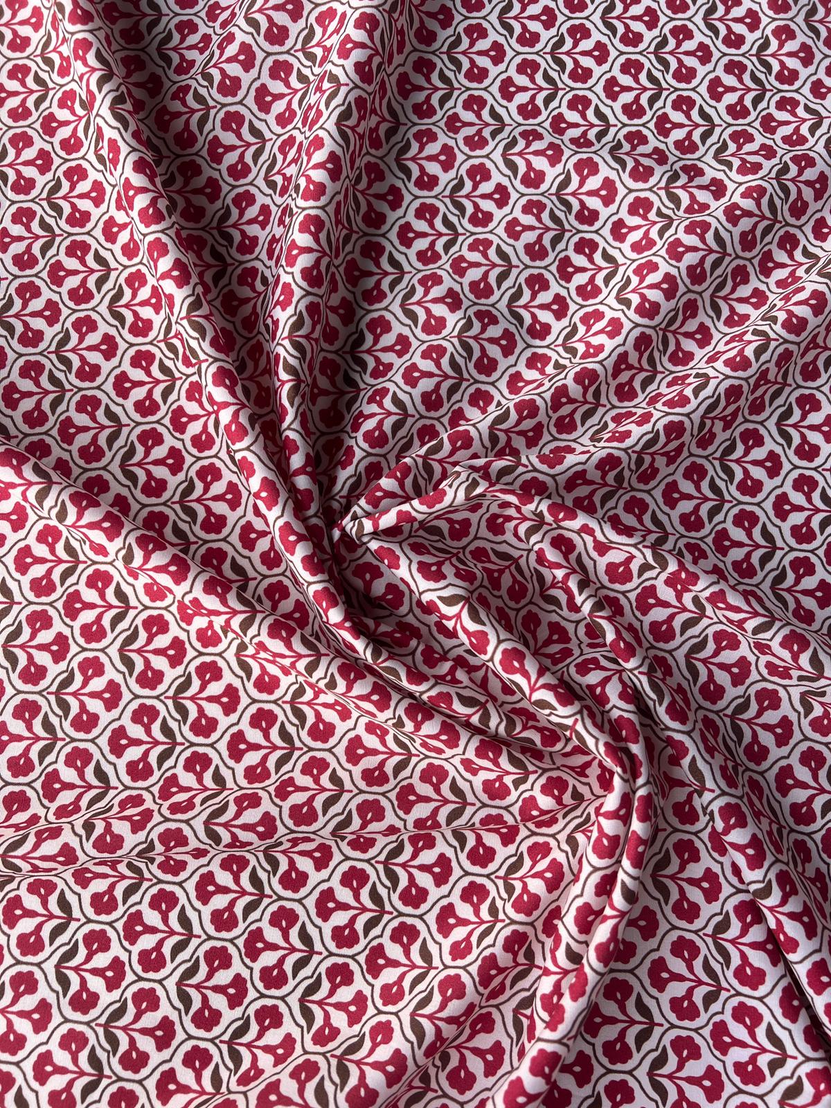 LULU 027 Cotton Stretch Poplin Medallion Print