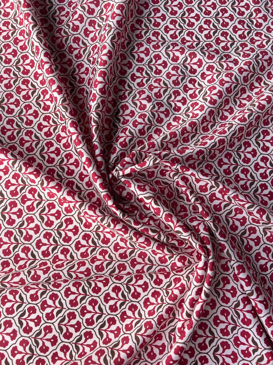 LULU 027 Cotton Stretch Poplin Medallion Print
