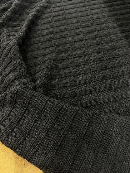 DARIA 045 charcoal knitted cable 100% wool