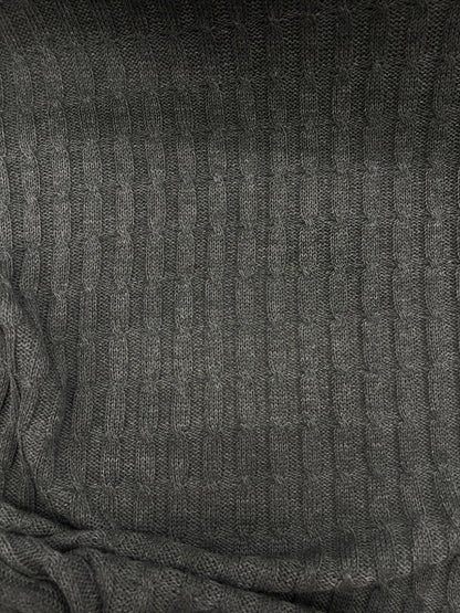 DARIA 045 charcoal knitted cable 100% wool