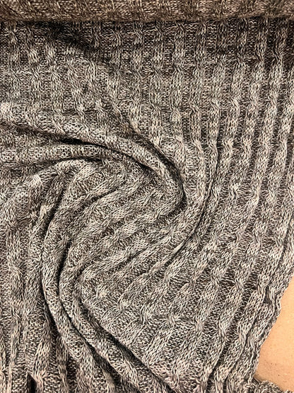 DARIA 048 oatmeal melange cable 100% wool