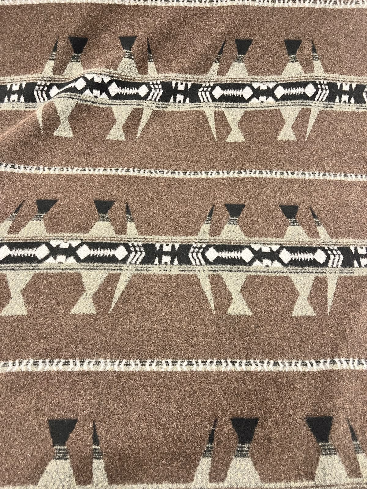 ZOE 012 double face rustic geo design 100% wool