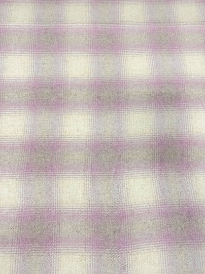 ZOE 014 shadow check heavy flannel wool