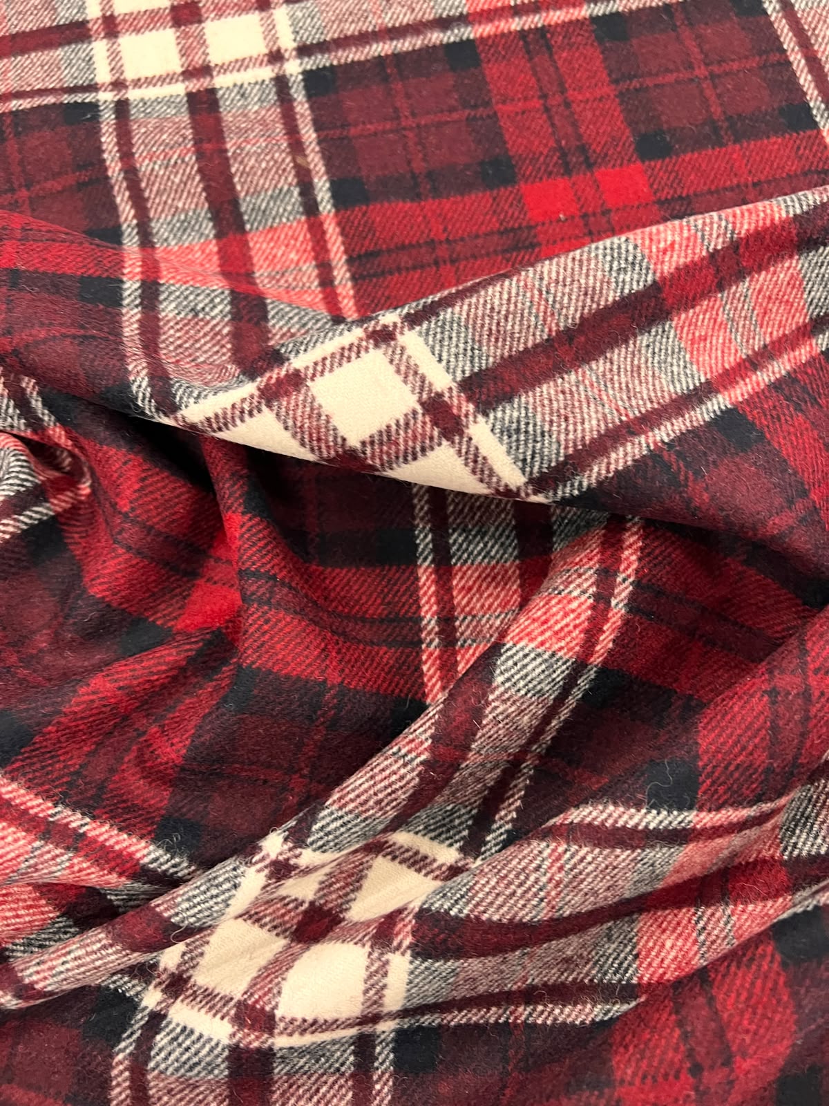 ZOE 022 brushed tartan wool flannel