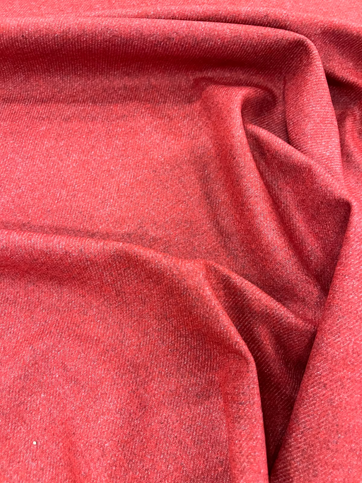 ZOE 023 xmas red melange wool jersey knit