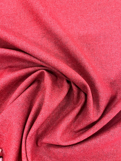ZOE 023 xmas red melange wool jersey knit
