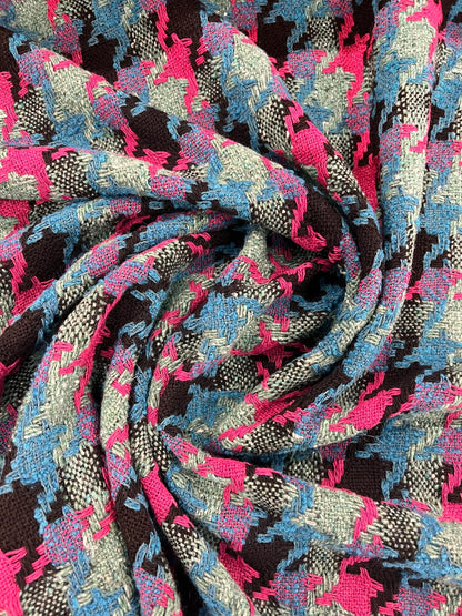 ZOE 024 multi color boucle houndstooth tweed