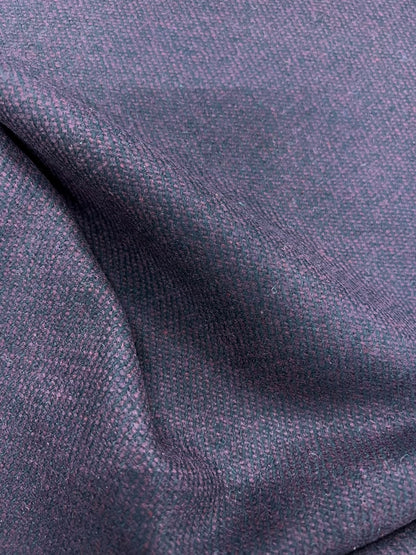 ZOE 026 plum&black wool tweed