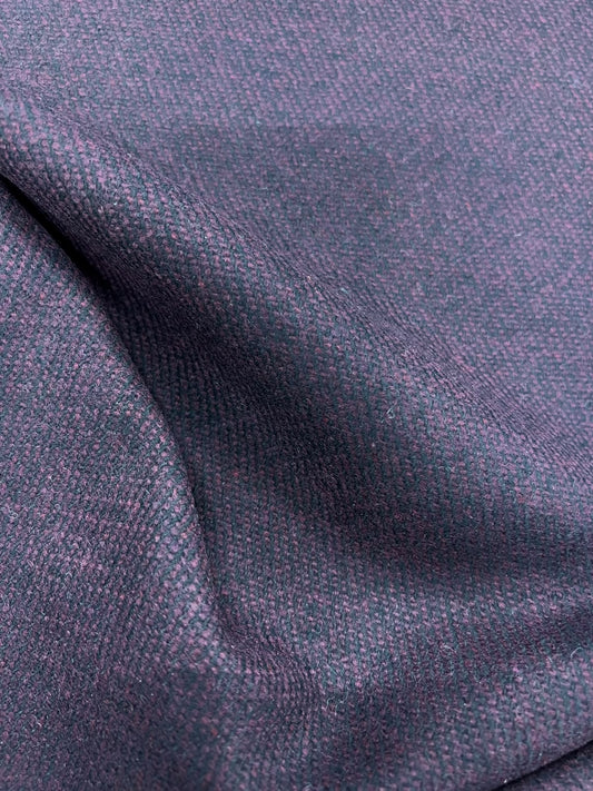 ZOE 026 plum&black wool tweed