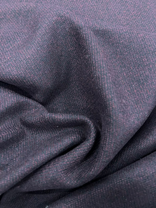 ZOE 026 plum&black wool tweed