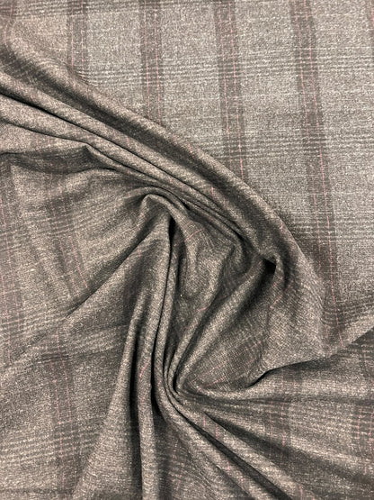 ZOE 025 charcoal checkover tweed