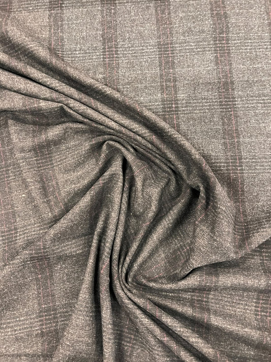 ZOE 025 charcoal checkover tweed