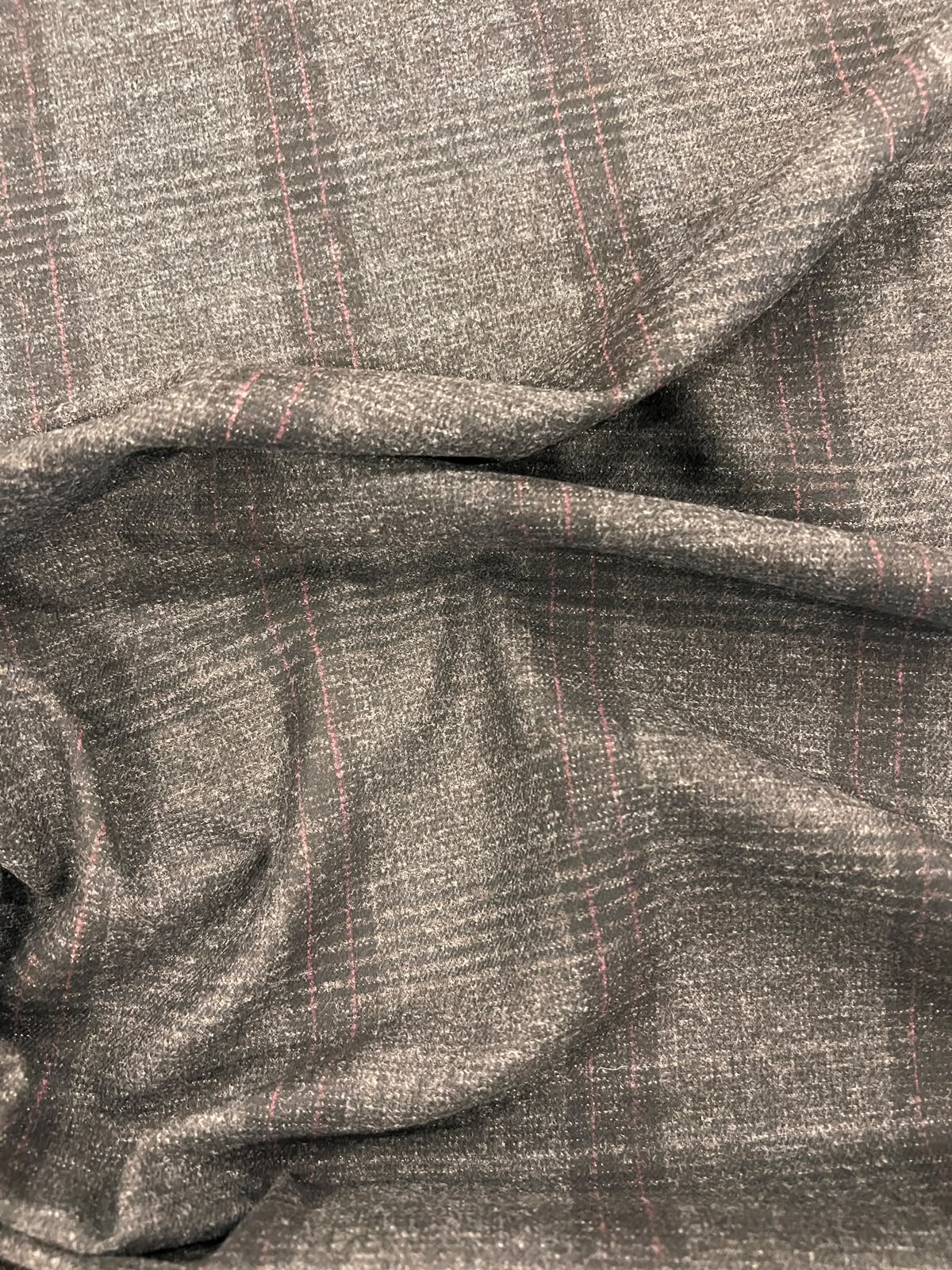 ZOE 025 charcoal checkover tweed