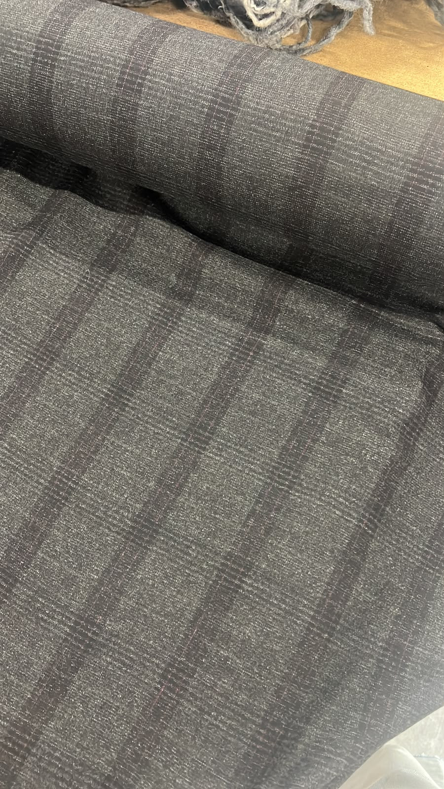 ZOE 025 charcoal checkover tweed